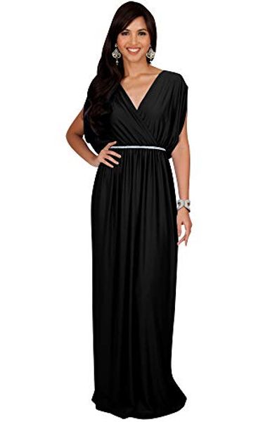 koh koh womens long dolman sleeve wrap v-neck cocktail bridesmaid maxi dress, Black;gray
koh koh womens long dolman sleeve wrap v-neck cocktail bridesmaid maxi dress, Black;gray