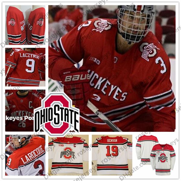 ncaa ohio state buckeyes hockey 3 sasha larocque 8 dakota joshua 9 tanner laczynski 30 sean romeo ege fidler red white blank jersey, Black
ncaa ohio state buckeyes hockey 3 sasha larocque 8 dakota joshua 9 tanner laczynski 30 sean romeo ege fidler red white blank jersey, Black