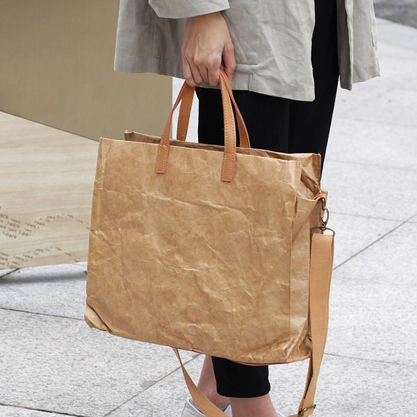 women bag euro-america style tote bag vintage single fashion solid soft shoulder bags kraft paper fold high-capacity travel
women bag euro-america style tote bag vintage single fashion solid soft shoulder bags kraft paper fold high-capacity travel