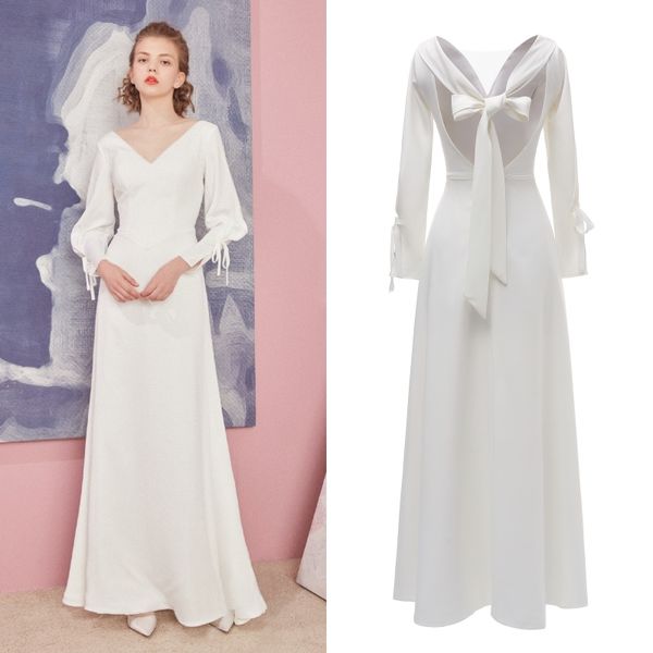 chic white свадебные платья a-line этаж длина простые свадебные платья с длинными рукавами backless с bow вскользь bridal платье
chic white свадебные платья a-line этаж длина простые свадебные платья с длинными рукавами backless с bow вскользь bridal платье