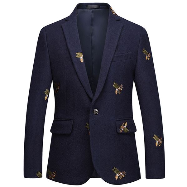bee embroidery blazer slim fit masculino abiti uomo wedding prom blazers tweed wool for men stylish suit jacket, White;black
bee embroidery blazer slim fit masculino abiti uomo wedding prom blazers tweed wool for men stylish suit jacket, White;black