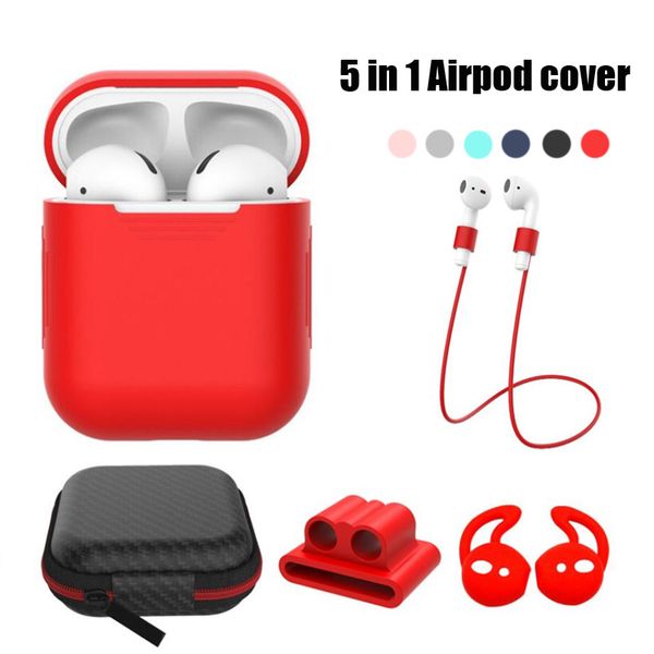 5 in 1 airpod cover soft silicone case for apple airpods earbuds anti-lost strap wire eartip airpods protective kits accessories
5 in 1 airpod cover soft silicone case for apple airpods earbuds anti-lost strap wire eartip airpods protective kits accessories