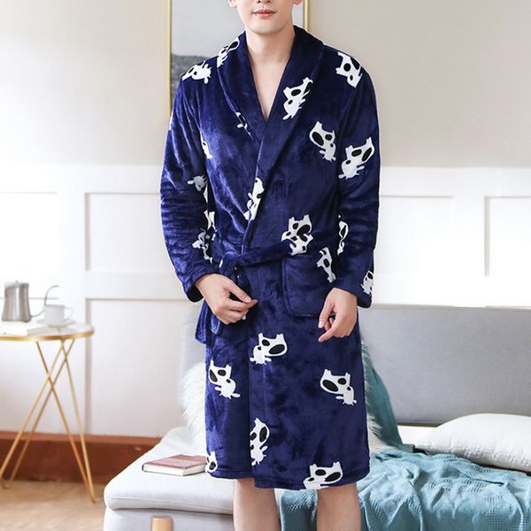 men casual kimono bathrobe autumn winter flannel long robe thick warm sleepwear single size nightgown male casual home wear 2020, Black;brown
men casual kimono bathrobe autumn winter flannel long robe thick warm sleepwear single size nightgown male casual home wear 2020, Black;brown