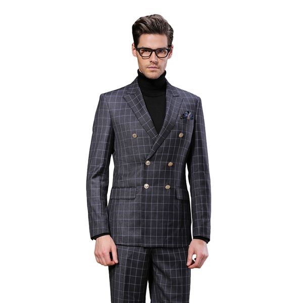 men's suits & blazers darouomo (jacket+pants) men custom fit business dress wedding for blazer costume homme dr8852, White;black
men's suits & blazers darouomo (jacket+pants) men custom fit business dress wedding for blazer costume homme dr8852, White;black