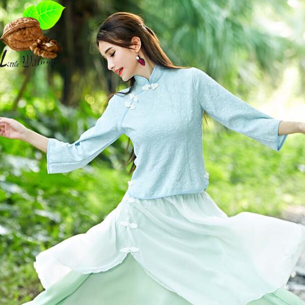 women's vintage chinese style plate button hanfu female costume clothes cheongsam tang chinese traditional clothing for girl, Red
women's vintage chinese style plate button hanfu female costume clothes cheongsam tang chinese traditional clothing for girl, Red