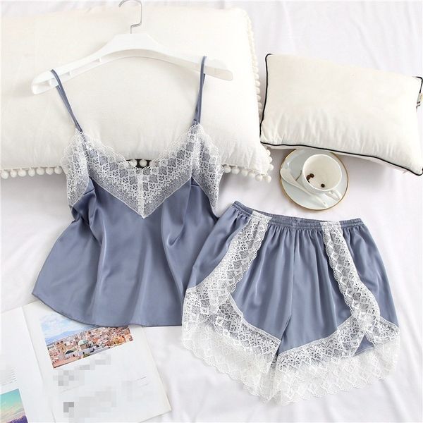 fashion 2019 ladies summer sleeveless patchwork two piece sleepwear female loose thin pajama sets, Black;red
fashion 2019 ladies summer sleeveless patchwork two piece sleepwear female loose thin pajama sets, Black;red