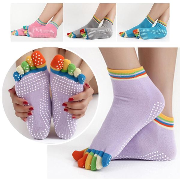 pure cotton colorful toes non-slip exercise fitness yoga anti slip five-toe socks for pilates gym fitness, Black
pure cotton colorful toes non-slip exercise fitness yoga anti slip five-toe socks for pilates gym fitness, Black