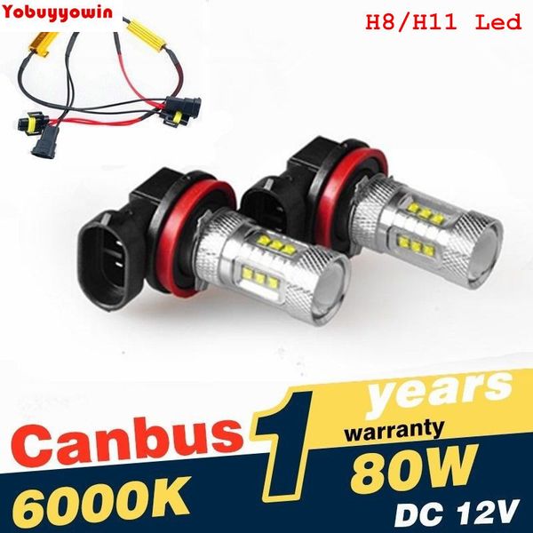2pcs h8/h11 car led fog drl light high power 80w canbus error car lighting with h8/h11 auto led decoder load resistor
2pcs h8/h11 car led fog drl light high power 80w canbus error car lighting with h8/h11 auto led decoder load resistor