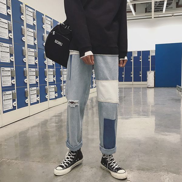 2018 men's fashion brand light blue classic loose holes jeans casual straight pants cowboy baggy biker denim trousers size s-xl
2018 men's fashion brand light blue classic loose holes jeans casual straight pants cowboy baggy biker denim trousers size s-xl