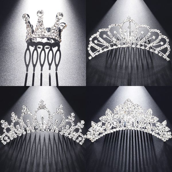 new fashion silver color hair combs bride girl crystal rhinestone shiny hair jewelry flower heart crown & tiara for wedding, Golden;white
new fashion silver color hair combs bride girl crystal rhinestone shiny hair jewelry flower heart crown & tiara for wedding, Golden;white