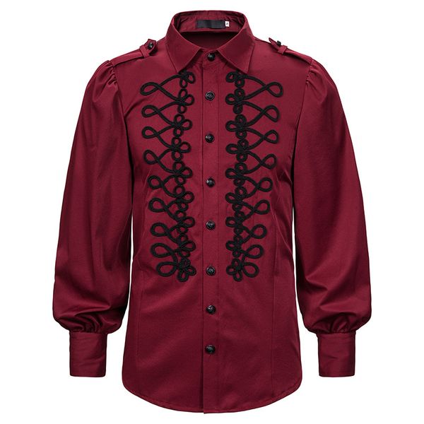 fashion gothic steampunk shirt men 2020 brand vintage retro victorian renaissance shirts mens evening party shirt male camisas, White;black
fashion gothic steampunk shirt men 2020 brand vintage retro victorian renaissance shirts mens evening party shirt male camisas, White;black
