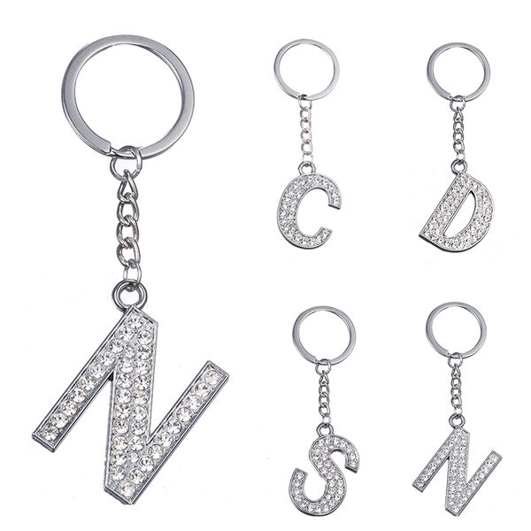 fashion silver charm 26 english letters a-z alphabet keychains car bag crystal rhinestones alloy name keychains jewelry
fashion silver charm 26 english letters a-z alphabet keychains car bag crystal rhinestones alloy name keychains jewelry