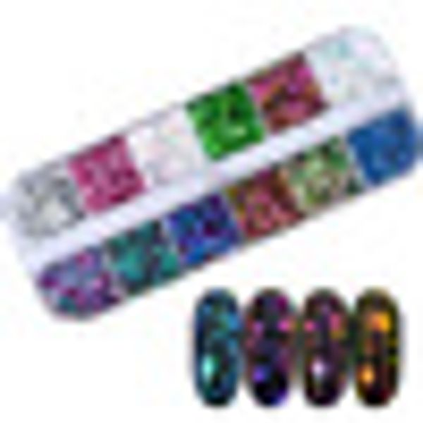 12 slots glitter mixed color nail art powder shiny nail art diy craft tips, Silver;gold
12 slots glitter mixed color nail art powder shiny nail art diy craft tips, Silver;gold