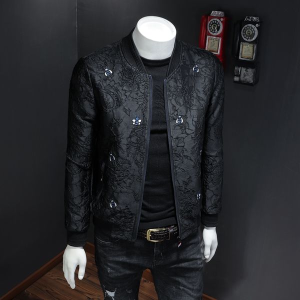 embroidered men's jacket 2019 spring and autumn thin section casual jacket personality fashion male gown baseball uniform tide, Black;brown
embroidered men's jacket 2019 spring and autumn thin section casual jacket personality fashion male gown baseball uniform tide, Black;brown