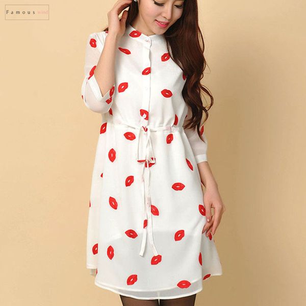 casual drawstring dresses cute red lips above knee mini print stand collar women chiffon dress sashes plus size autumn s, Black;gray
casual drawstring dresses cute red lips above knee mini print stand collar women chiffon dress sashes plus size autumn s, Black;gray