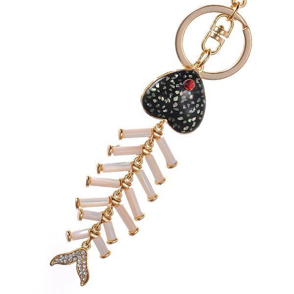 drip alloy keychain chaveiro drop oil cute fish bone rhinestone crystal beads keychain stainless key ring, Silver
drip alloy keychain chaveiro drop oil cute fish bone rhinestone crystal beads keychain stainless key ring, Silver