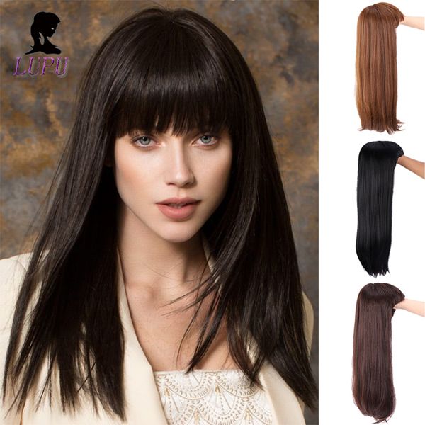 synthetic wigs lupu 4 colors long ombre brown blonde straight hair with bang for women bobo hairstyle cosplay fiber, Black
synthetic wigs lupu 4 colors long ombre brown blonde straight hair with bang for women bobo hairstyle cosplay fiber, Black