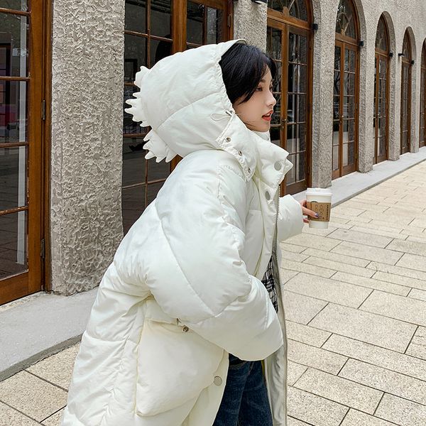 new women winter jacket hooded jacket women contrast color mid-long new women's cotton coat, Black
new women winter jacket hooded jacket women contrast color mid-long new women's cotton coat, Black