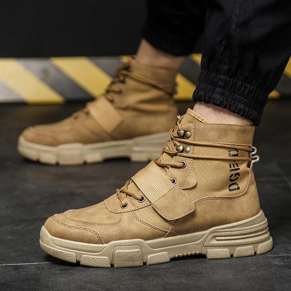 fashion winter men's boots warm working boots lace up men's desert round toe high shoes, Black
fashion winter men's boots warm working boots lace up men's desert round toe high shoes, Black