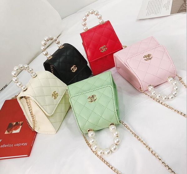 kids handbags cute pearl decoration graid print mini purse shoulder bags teenager children girls messenger bags chain bag, Black
kids handbags cute pearl decoration graid print mini purse shoulder bags teenager children girls messenger bags chain bag, Black