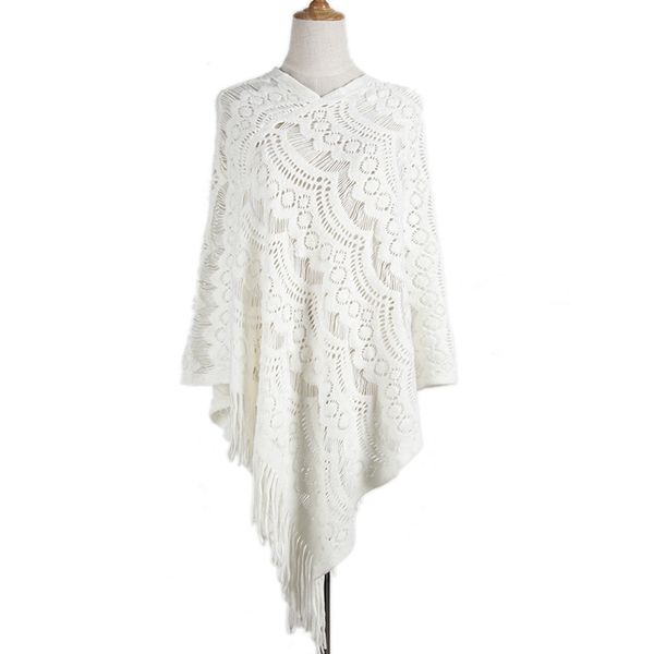 new shawl sweater women casual pullovers women stripes of irregular crochet tassels v neck womens sweater pull femme, White;black
new shawl sweater women casual pullovers women stripes of irregular crochet tassels v neck womens sweater pull femme, White;black