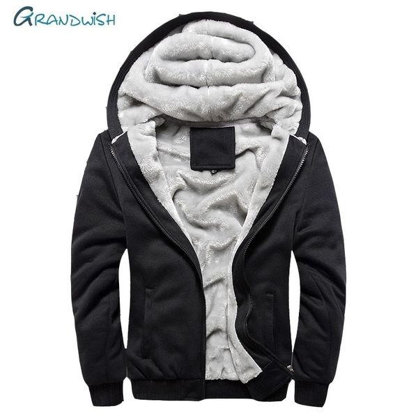 grandwish new men jacket winter thick warm coat fleece zipper mens jacket hoodies coat sportwear male streetwear plus size,da877, Black;brown
grandwish new men jacket winter thick warm coat fleece zipper mens jacket hoodies coat sportwear male streetwear plus size,da877, Black;brown