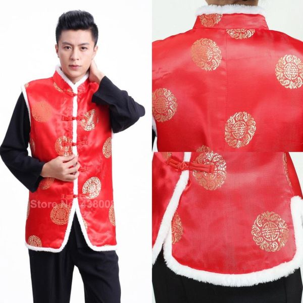 2020 chinese new year clothing men women vest red fur thick keep warm jackets tang suits winter spring festival performance wear
2020 chinese new year clothing men women vest red fur thick keep warm jackets tang suits winter spring festival performance wear