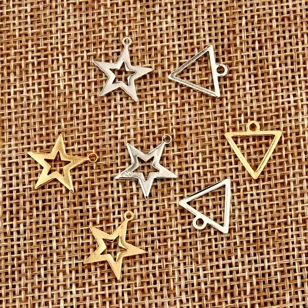 10pcs simple star earrings jewellery findings small triangle bracelet charms silver necklace earing oorbellen jewelry accessory, Bronze;silver
10pcs simple star earrings jewellery findings small triangle bracelet charms silver necklace earing oorbellen jewelry accessory, Bronze;silver