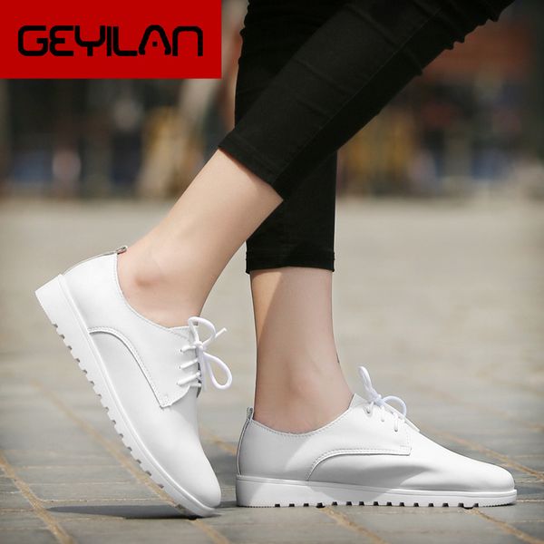 2019 spring women oxfords flats shoes genuine leather pointed toe ladies moccasins lace up loafers white shoes sneakers, Black
2019 spring women oxfords flats shoes genuine leather pointed toe ladies moccasins lace up loafers white shoes sneakers, Black