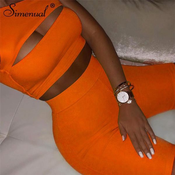 simenual neon color women two piece set one shoulder casual tracksuits cut out crop and biker shorts sets sporty active wear, White
simenual neon color women two piece set one shoulder casual tracksuits cut out crop and biker shorts sets sporty active wear, White