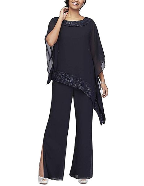 2019 new elegant women's 3 pieces pant suits set chiffon mother of the bride dress with outfit plus size vestido mae da noiva, Black;red
2019 new elegant women's 3 pieces pant suits set chiffon mother of the bride dress with outfit plus size vestido mae da noiva, Black;red