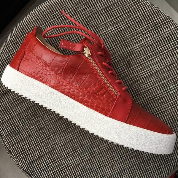 new arrivals men women red stone pattern genuine leather patchwork double zip low sneakers,designer brand lovers casual shoes 35-47 04, Black
new arrivals men women red stone pattern genuine leather patchwork double zip low sneakers,designer brand lovers casual shoes 35-47 04, Black