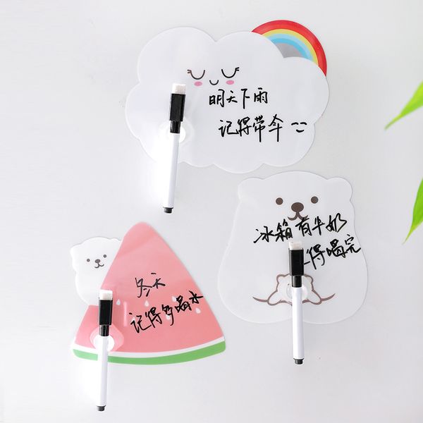 fridge magnets cute rewritable message board with pen bear rainbow shaped paste refrigerator sticky notes
fridge magnets cute rewritable message board with pen bear rainbow shaped paste refrigerator sticky notes