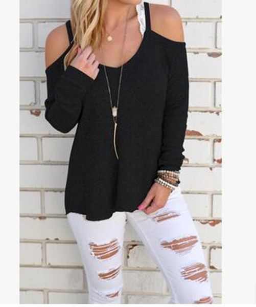 new casual cotton blend v neck vest autumn winter women t-shirt long sleeve strapless t-shirt hollow out funny, White
new casual cotton blend v neck vest autumn winter women t-shirt long sleeve strapless t-shirt hollow out funny, White