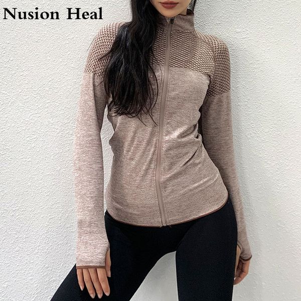 women's sports slim seamless running jacket gym yoga long sleeves fitness workout zippered outdoor sports jacket shirts, Black;red
women's sports slim seamless running jacket gym yoga long sleeves fitness workout zippered outdoor sports jacket shirts, Black;red