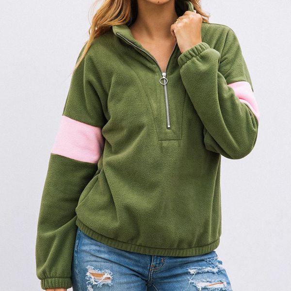 women winter zipper hooded long sleeve turn-down collar patchwork autumn womens clothing lady casual clothing 07, White
women winter zipper hooded long sleeve turn-down collar patchwork autumn womens clothing lady casual clothing 07, White