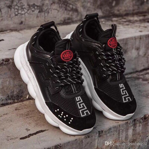 chainz x chain reaction sneakers designer luxury shoes sport fashion casual shoes trainer lightweight link-embossed sole with dust bag, Black
chainz x chain reaction sneakers designer luxury shoes sport fashion casual shoes trainer lightweight link-embossed sole with dust bag, Black