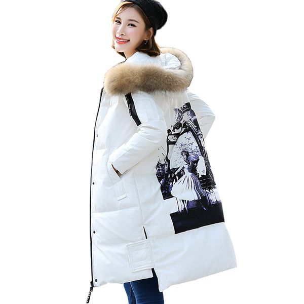 women parkas winter down jacket 2018 new fashion raccoon fur collar hooded outerwear thick white duck down long jackets coats457, Black
women parkas winter down jacket 2018 new fashion raccoon fur collar hooded outerwear thick white duck down long jackets coats457, Black