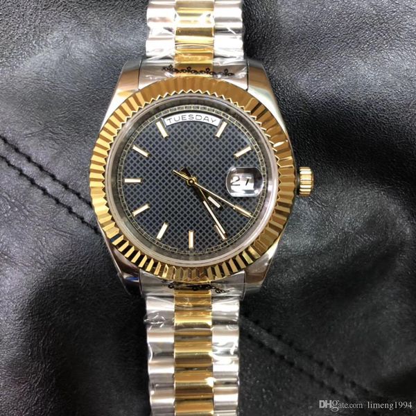 twotone president mens watch sweep automatic movement mechanical daydate silver stainess sapphire black face solid clasp men watches, Slivery;brown
twotone president mens watch sweep automatic movement mechanical daydate silver stainess sapphire black face solid clasp men watches, Slivery;brown