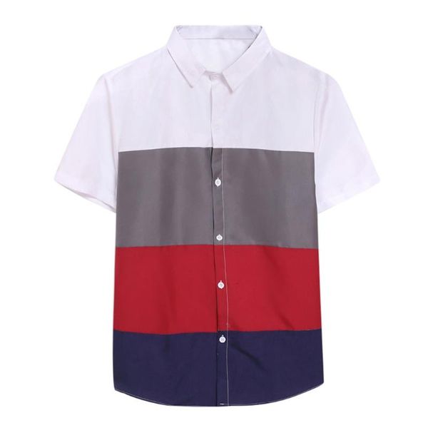 new fashion summer men shirt short sleeve vintage turn-down collar multi color stripe loose shirt camicia da uomo caldo, White;black
new fashion summer men shirt short sleeve vintage turn-down collar multi color stripe loose shirt camicia da uomo caldo, White;black
