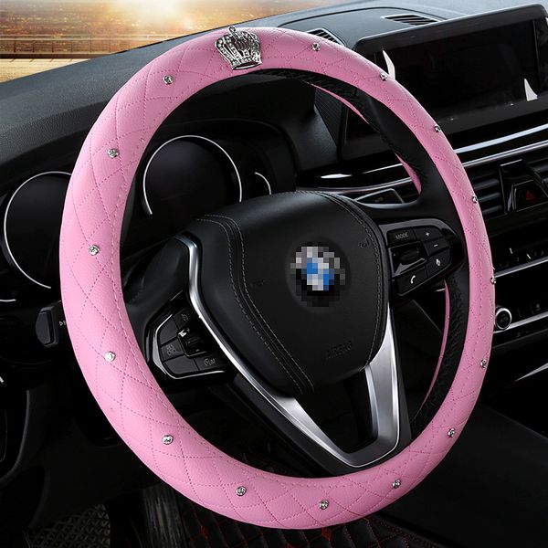 dermay car steering wheel cover 38cm fashion wheel covers for women lady leather steering-wheel auto interior accessories
dermay car steering wheel cover 38cm fashion wheel covers for women lady leather steering-wheel auto interior accessories