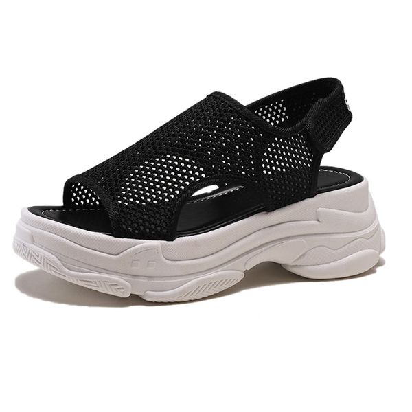 dress shoes women platform sandals summer mesh breathable slip on casual female open-toe white outdoor beach chunky woman, Black
dress shoes women platform sandals summer mesh breathable slip on casual female open-toe white outdoor beach chunky woman, Black