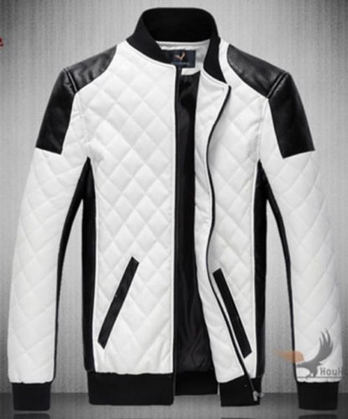 fashion men's slim fit collar leather jackets zipper fight skin jacket coats, Black
fashion men's slim fit collar leather jackets zipper fight skin jacket coats, Black