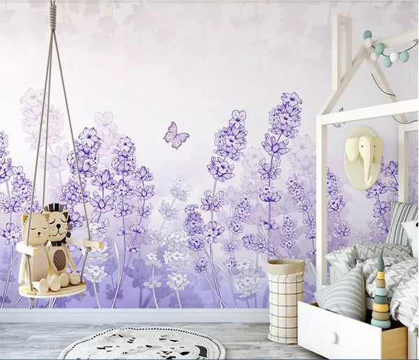 3d room wallpaper cloth custom p hand drawn nordic purple lavender dandelion sofa tv background wall wallpaper for walls 3 d
3d room wallpaper cloth custom p hand drawn nordic purple lavender dandelion sofa tv background wall wallpaper for walls 3 d
