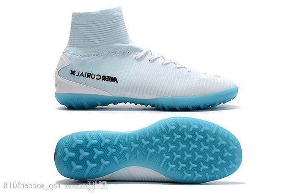 white original 100% blue cr7 flat soccer cleats mercurial superfly v tf/ic sx neymar jr indoor soccer shoes high ankle mens football boots
white original 100% blue cr7 flat soccer cleats mercurial superfly v tf/ic sx neymar jr indoor soccer shoes high ankle mens football boots