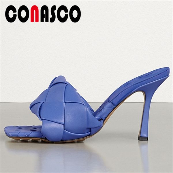 sandals conasco fashion cross-tied women high heels slippers summer pumps wedding night concise woven shoes woman, Black
sandals conasco fashion cross-tied women high heels slippers summer pumps wedding night concise woven shoes woman, Black