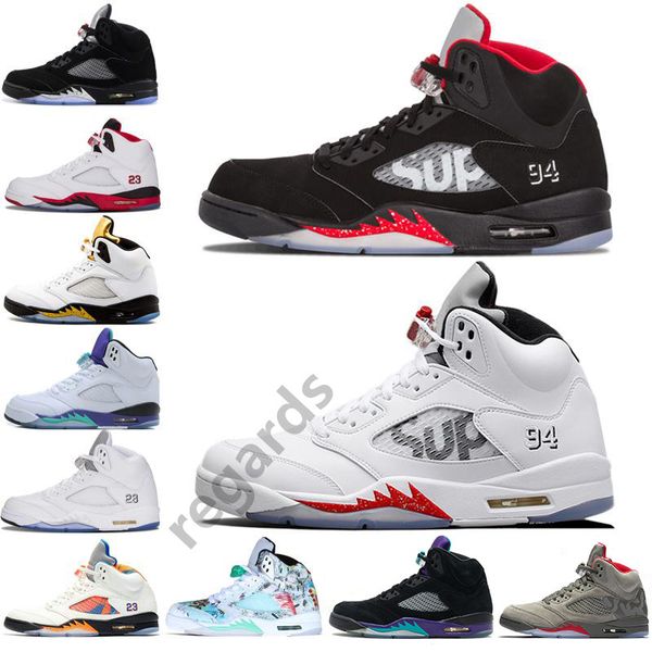 2019 new 5 5s oreo black metallic silver white cement for mens basketball shoes v olympic metallic gold fire red sport sneakers trainer, White;red
2019 new 5 5s oreo black metallic silver white cement for mens basketball shoes v olympic metallic gold fire red sport sneakers trainer, White;red