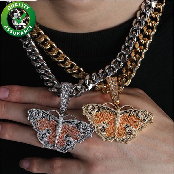iced out pendant hip hop jewelry mens designer necklace luxury gold cuban link chain bling diamond butterfly charms rap fashion accessories, Silver
iced out pendant hip hop jewelry mens designer necklace luxury gold cuban link chain bling diamond butterfly charms rap fashion accessories, Silver