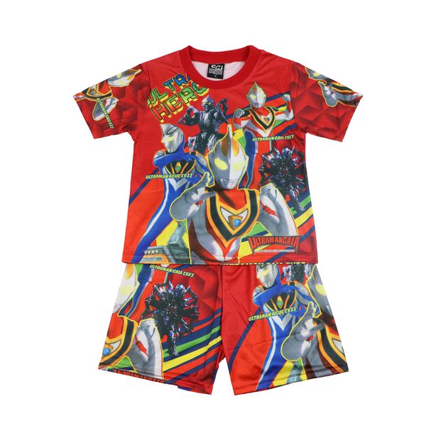 children's short-sleeved suit summer new boy two-piece cartoon pattern children's clothing, White
children's short-sleeved suit summer new boy two-piece cartoon pattern children's clothing, White
