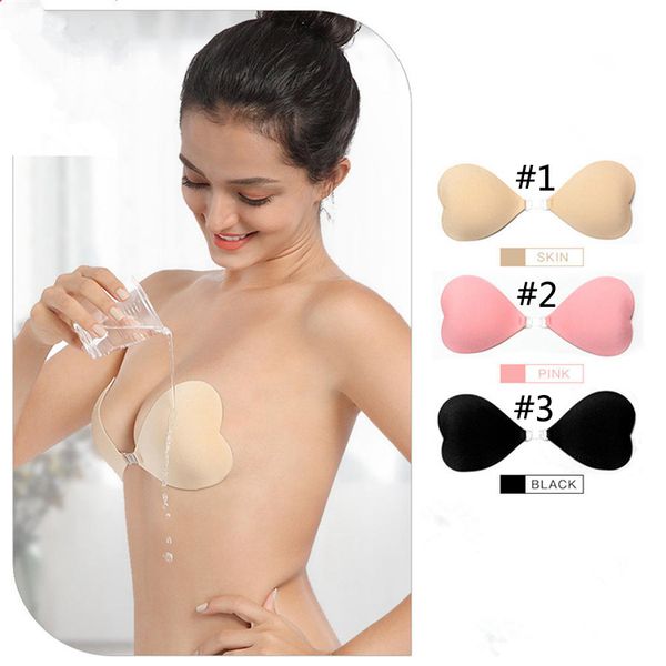 women silicone bra push up bra strapless backless self-adhesive gel cover heart shaped invisible bras nipple cover breast pad fj707, White
women silicone bra push up bra strapless backless self-adhesive gel cover heart shaped invisible bras nipple cover breast pad fj707, White